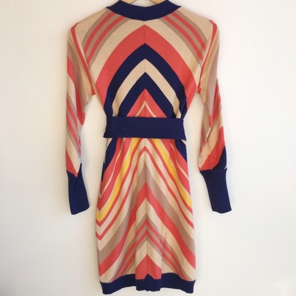 DVF silk blend long striped cardigan - Picture 2 of 3